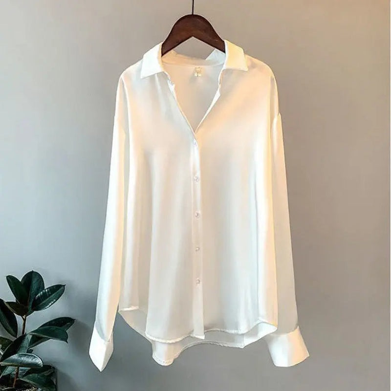 aurelia elegant silk blouse with flattering fit for office and casual wear