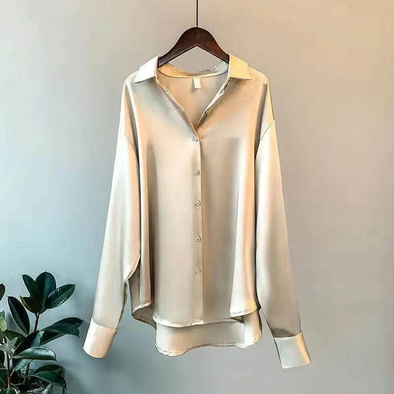 aurelia elegant silk blouse with flattering fit for office and casual wear