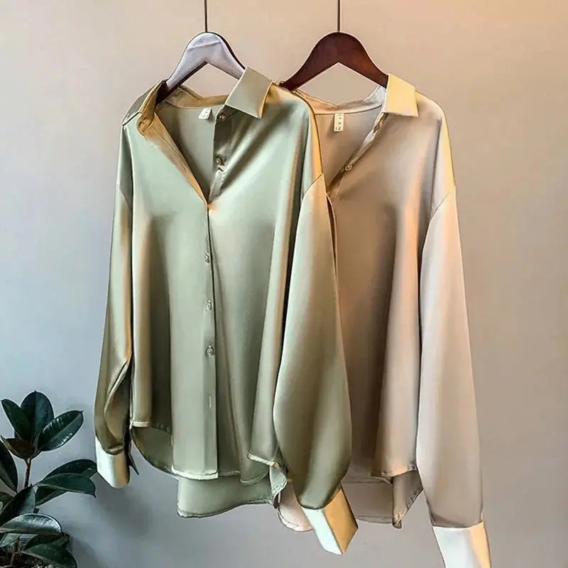 aurelia silk blouse with vintage design for office and evening wear