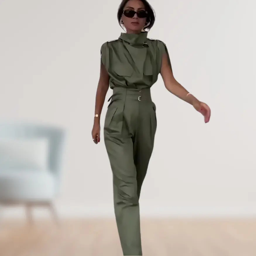 astra chic sleeveless jumpsuit for day and evening wear