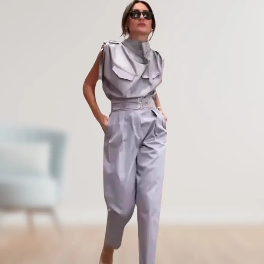 astra chic sleeveless jumpsuit for day and evening wear