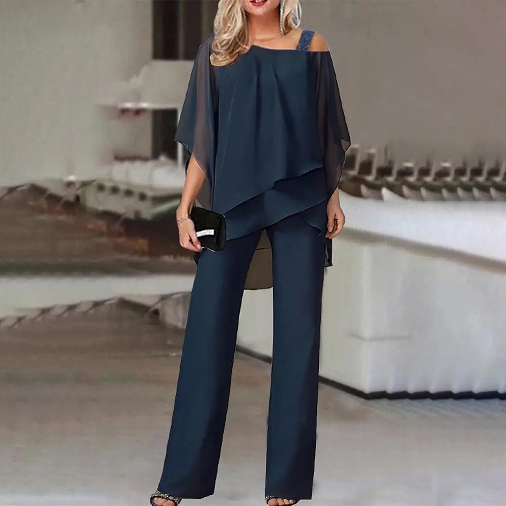 astra elegant women's cold shoulder jumpsuit for special occasions