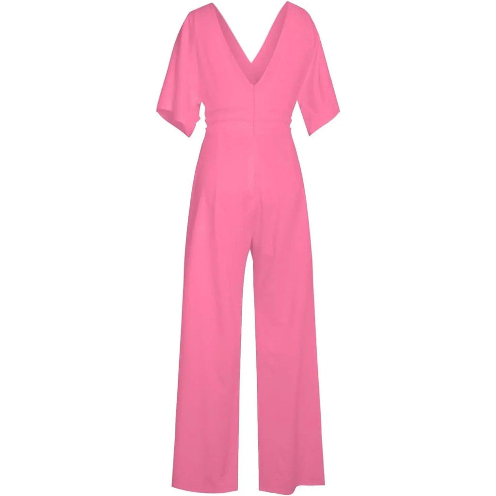 astra elegant jumpsuit for women with v neck and wide legs for summer style