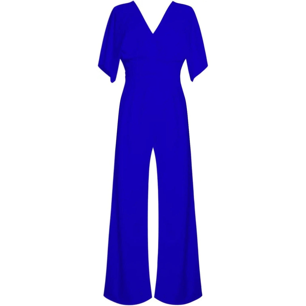 astra elegant jumpsuit for women with v neck and wide legs for summer style