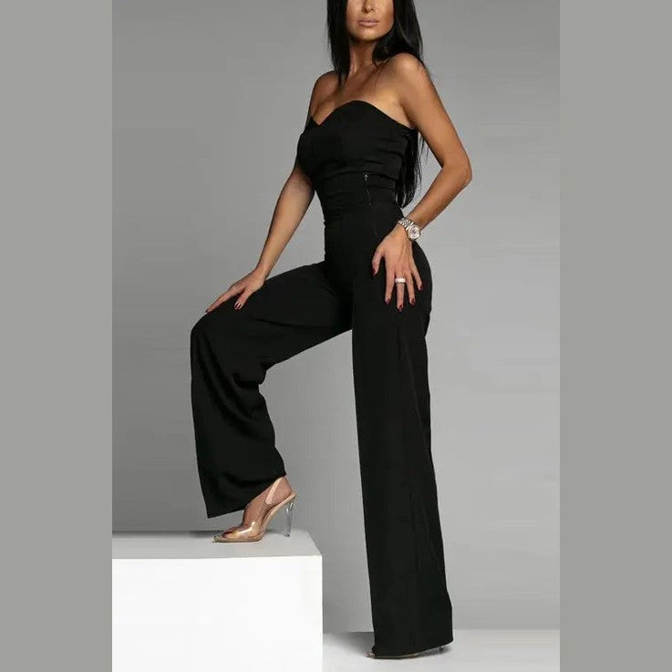 astra allure off-shoulder corset jumpsuit for celebrations and nights out