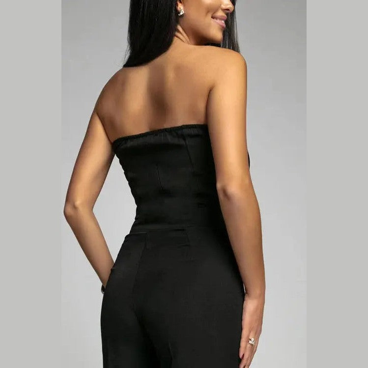 astra allure off-shoulder corset jumpsuit for celebrations and nights out