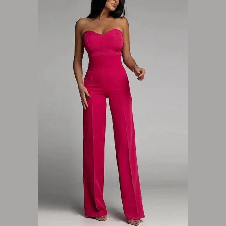 astra allure off-shoulder corset jumpsuit for celebrations and nights out