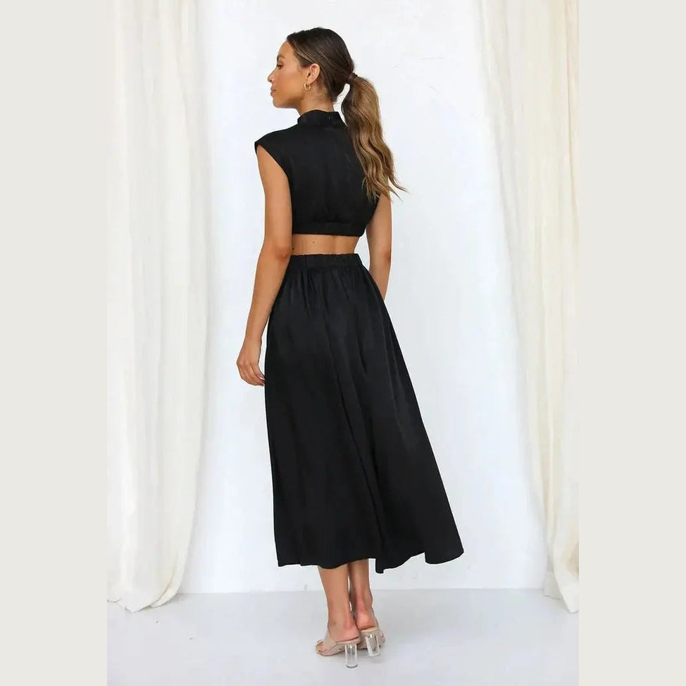 novaluxe chic women's jumpsuit with cutout waist for formal and casual occasions