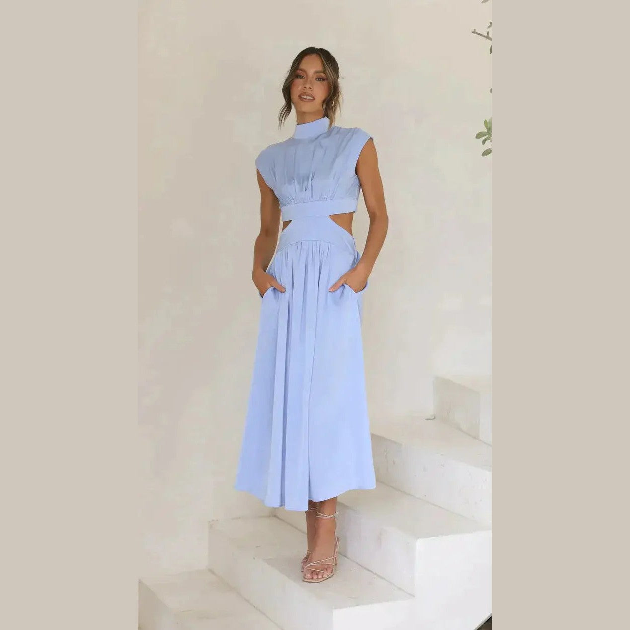 novaluxe chic women's jumpsuit with cutout waist for formal and casual occasions