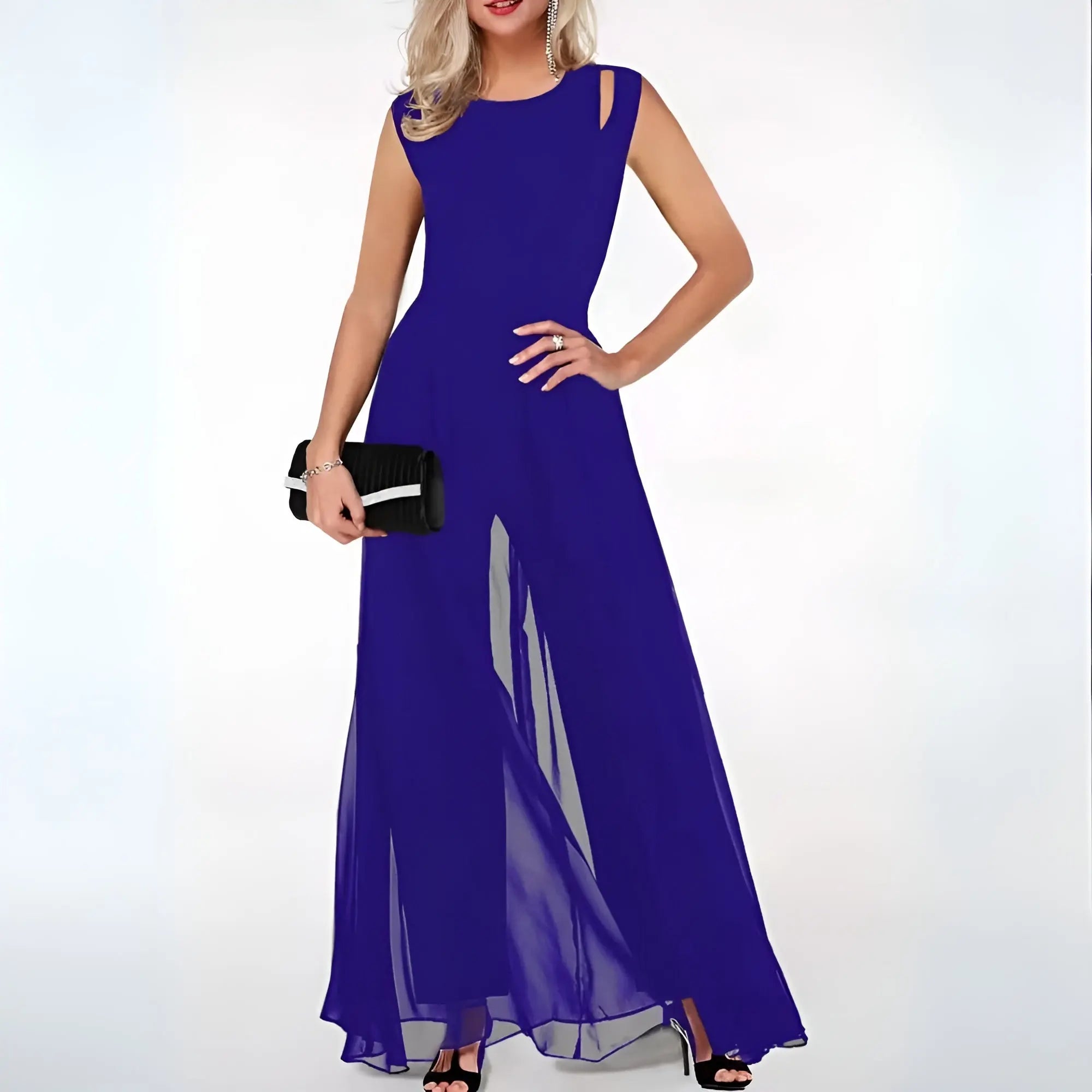 astra elegant sleeveless women's jumpsuit for formal and casual events