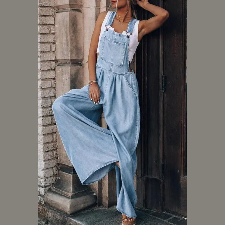 nova flow women's lightweight jumpsuit with wide leg for summer adventures