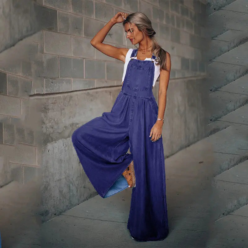 nova flow women's lightweight jumpsuit with wide leg for summer adventures