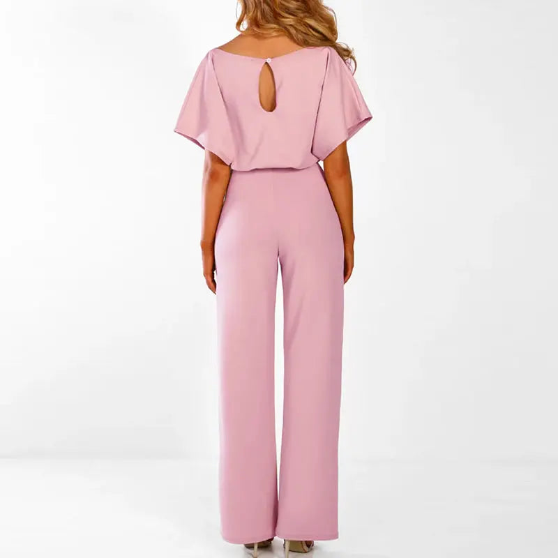 nova black jumpsuit with high waist for parties and dates