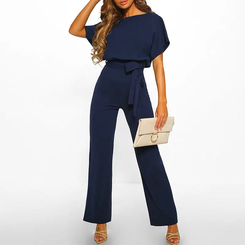 nova black jumpsuit with high waist for parties and dates