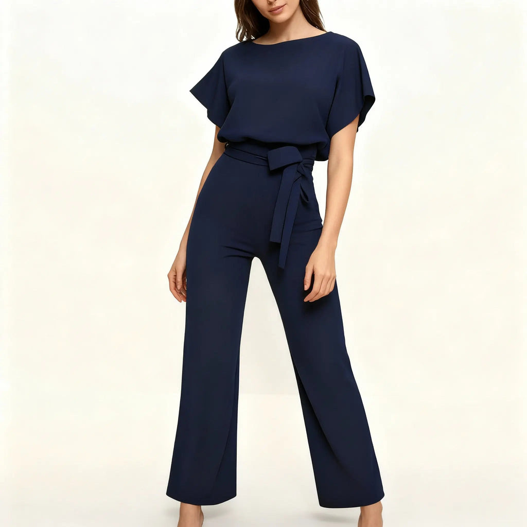 nova black jumpsuit with high waist for parties and dates