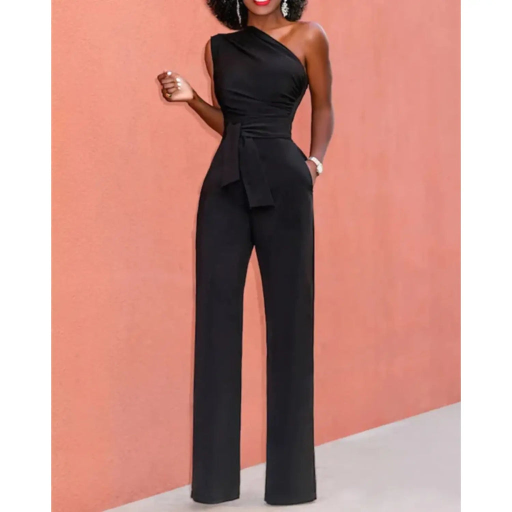astra elegant jumpsuit with asymmetrical design for chic occasions