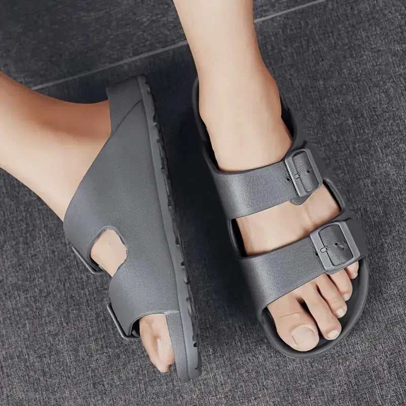 lyra lightweight unisex slippers with adjustable fit and anti slip sole