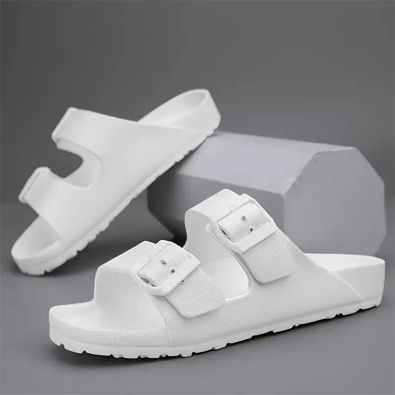 lyra lightweight unisex slippers with adjustable fit and anti slip sole