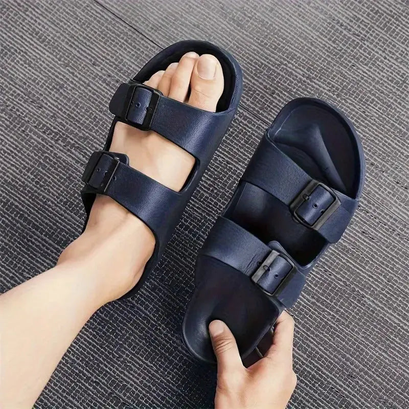 lyra lightweight unisex slippers with adjustable fit and anti slip sole