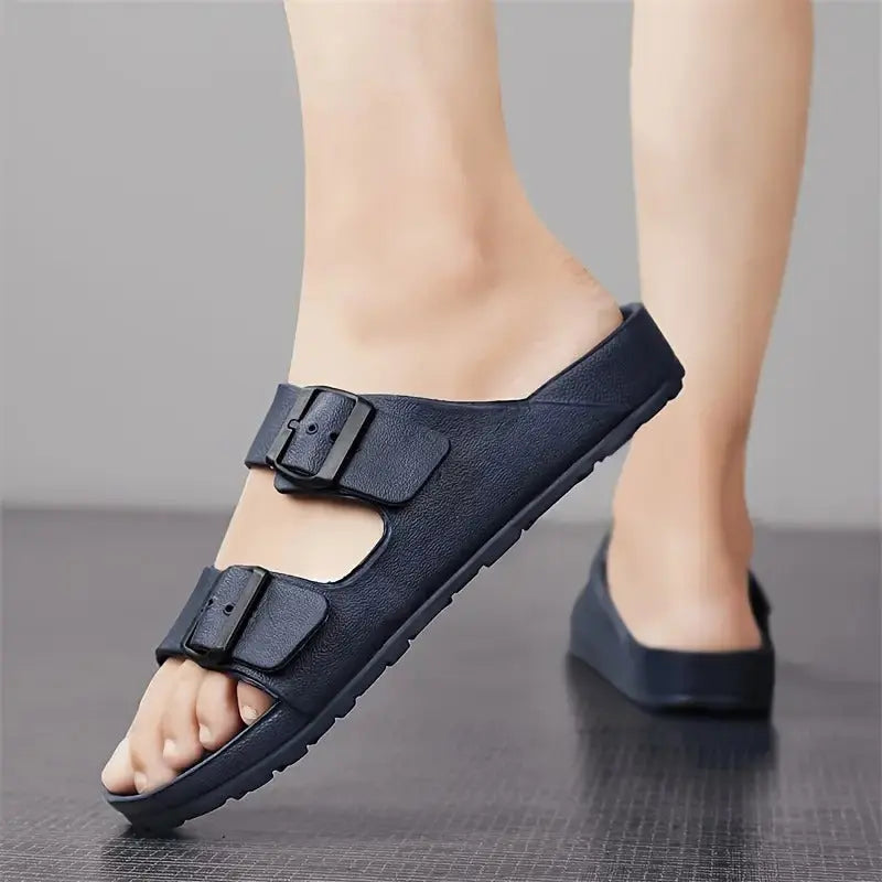 lyra lightweight unisex slippers with adjustable fit and anti slip sole