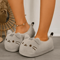 neko plush cartoon cat slippers for cozy indoor comfort and fun footwear