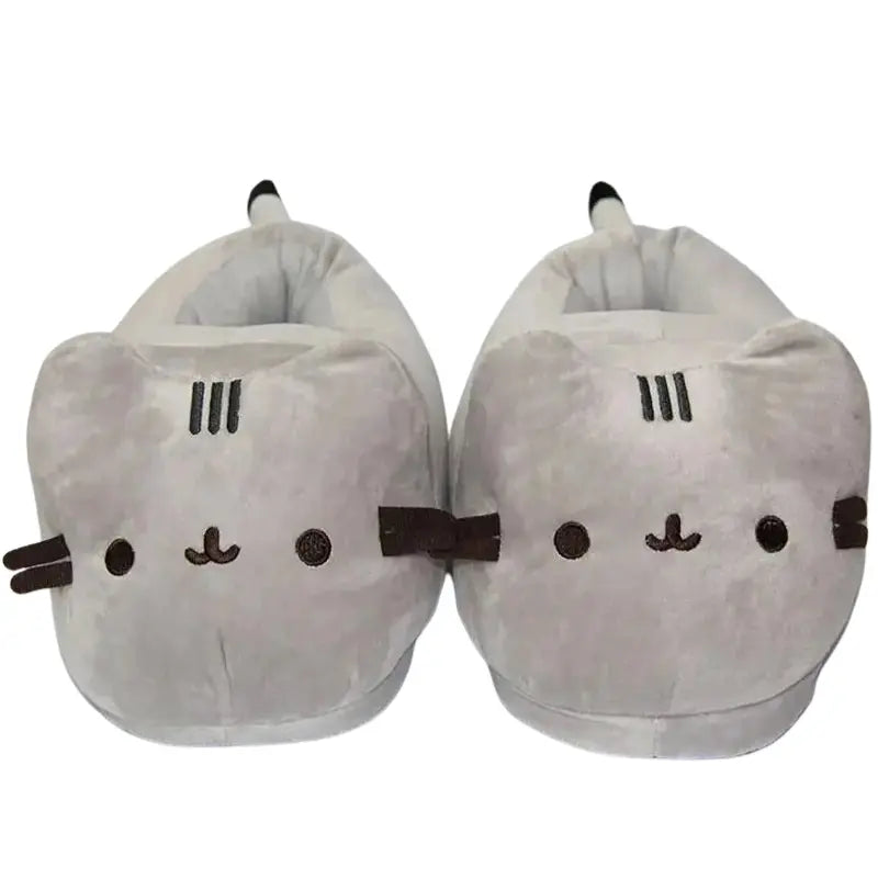 neko plush cartoon cat slippers for cozy indoor comfort and fun footwear