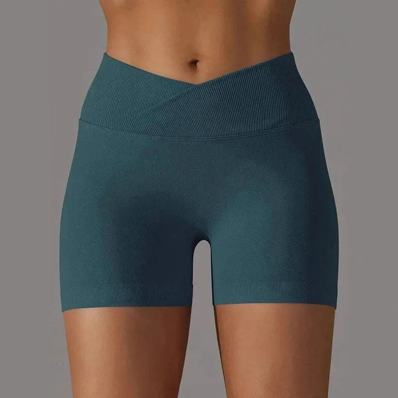 novaflex stylish women's cross-waist sport shorts for all-day comfort