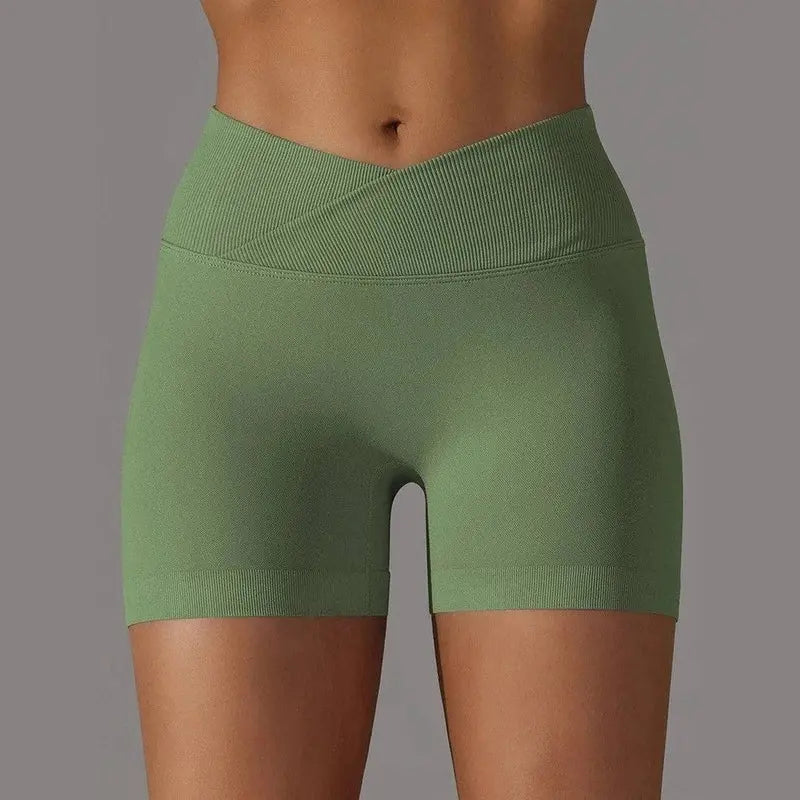 novaflex stylish women's cross-waist sport shorts for all-day comfort