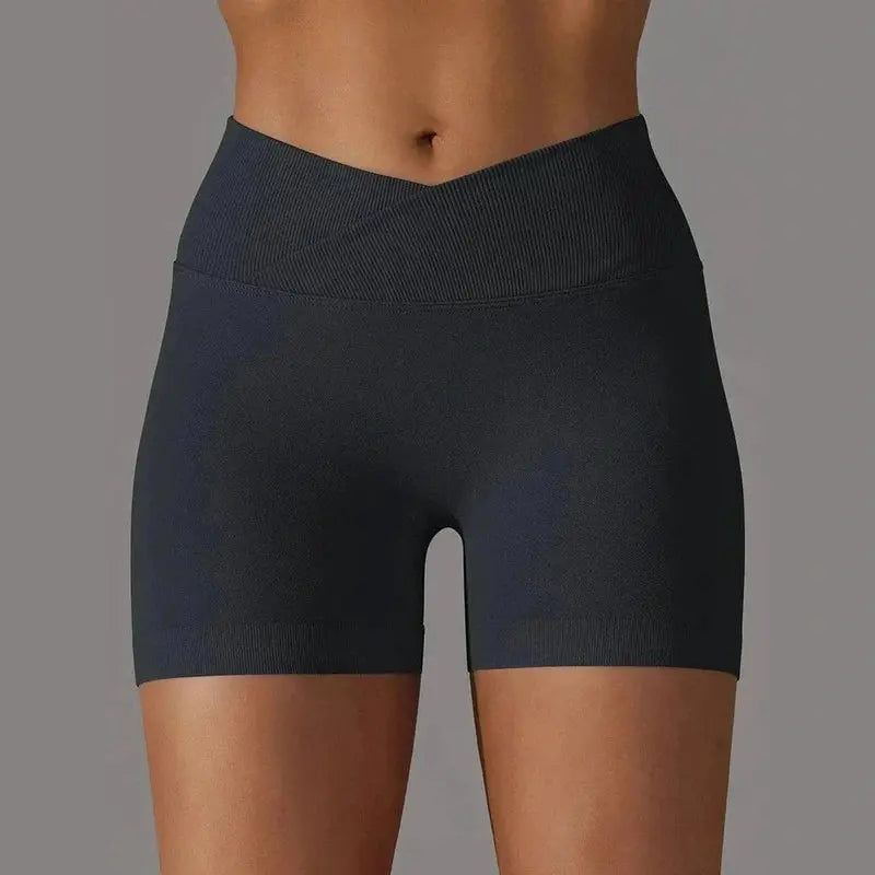 novaflex stylish women's cross-waist sport shorts for all-day comfort