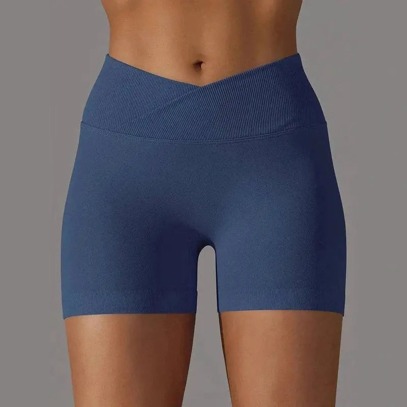 novaflex stylish women's cross-waist sport shorts for all-day comfort