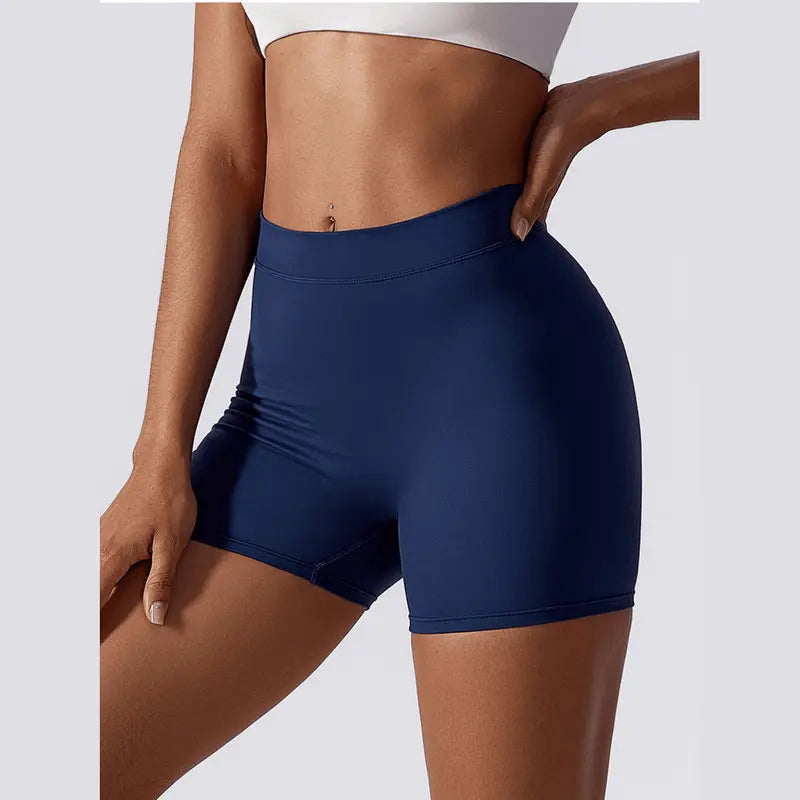astra high-waisted comfort shaping sport shorts for active women