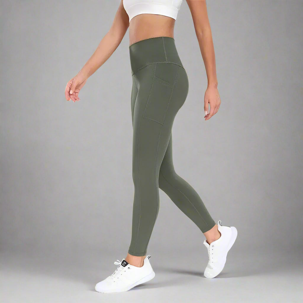 nova women's high-waist yoga legging 7/8 length with pockets