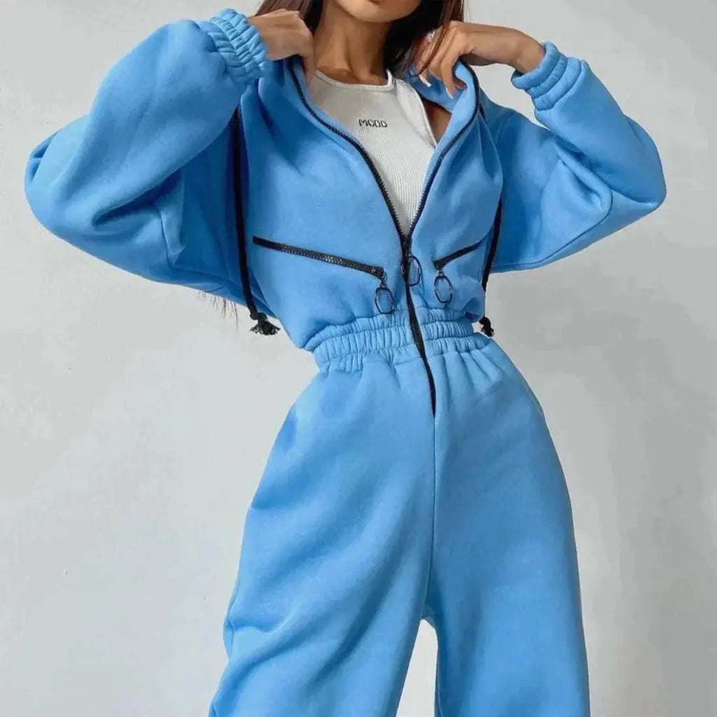 lyra winter tracksuit set with ultralight fleece for winter adventures
