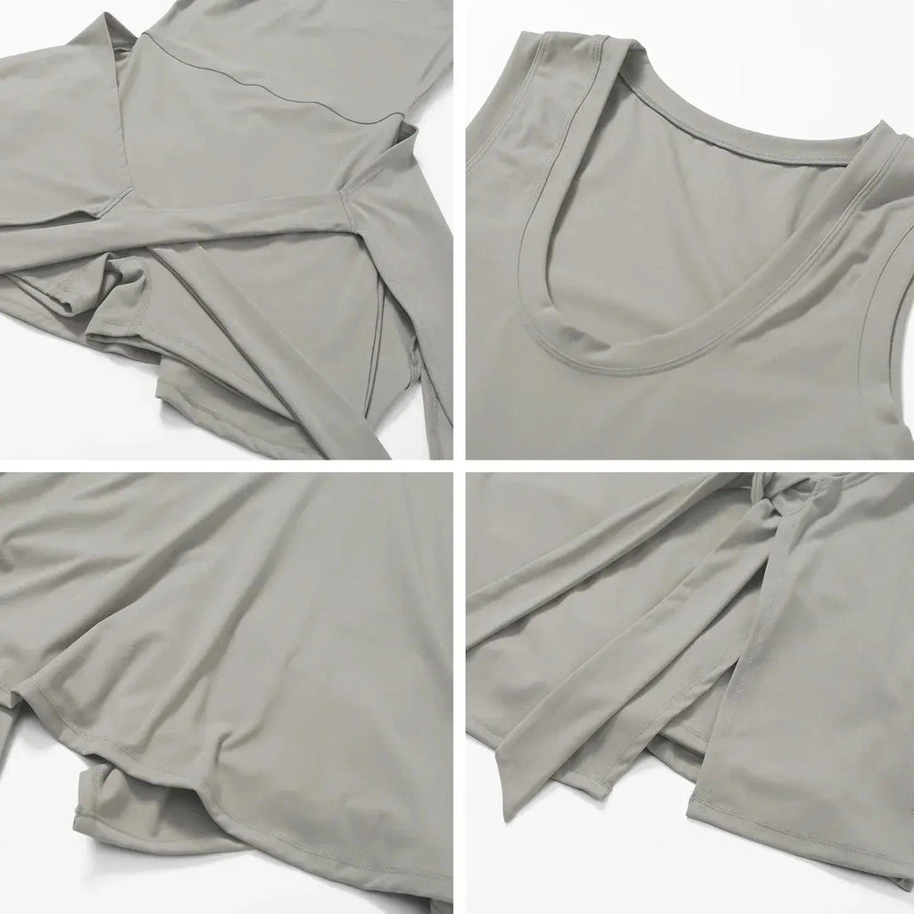 nova flirty active wrap dress with light fabric for casual outings and workouts