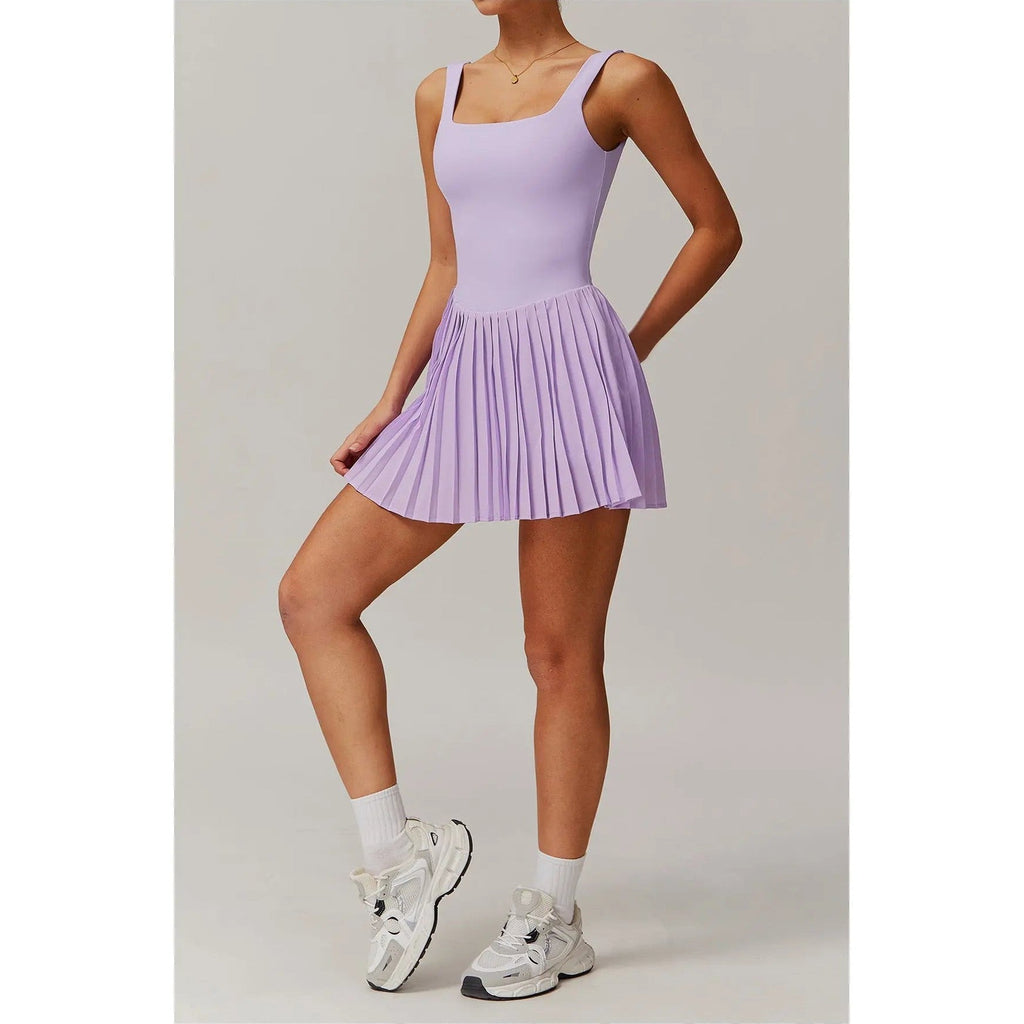 astra active tank dress with breathable fabric for tennis and casual wear