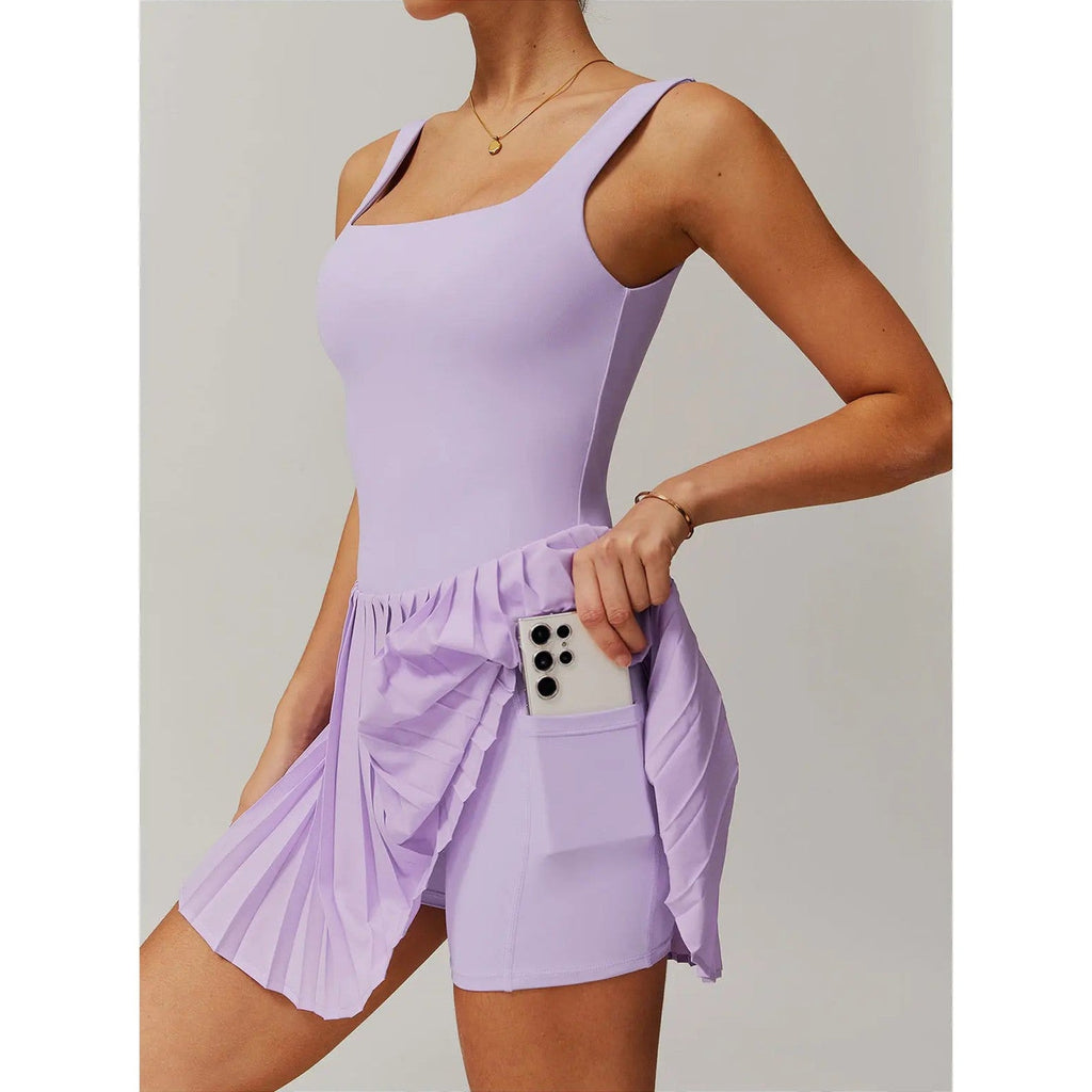 astra active tank dress with breathable fabric for tennis and casual wear