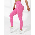 nova leopard high waist leggings with v cut design for yoga and gym