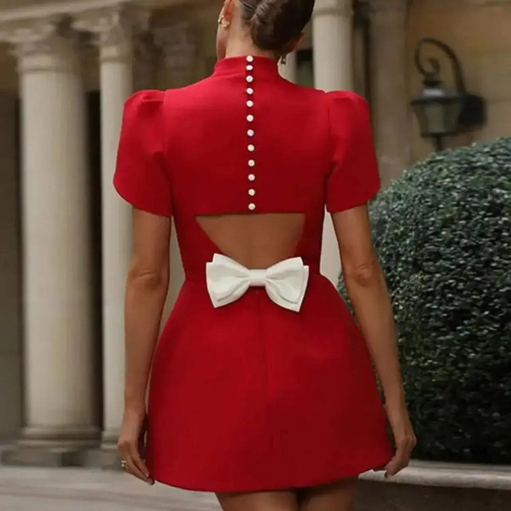 elara captivating women's dress with hollow back design for cocktail events