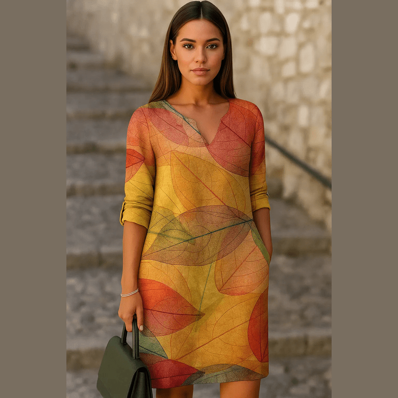 atria chic women's dress with relaxed fit for summer outings and casual days