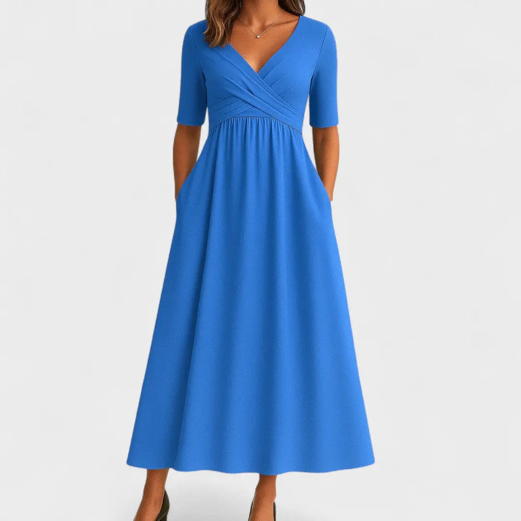 elara chic summer dress with a-line silhouette for casual and formal wear