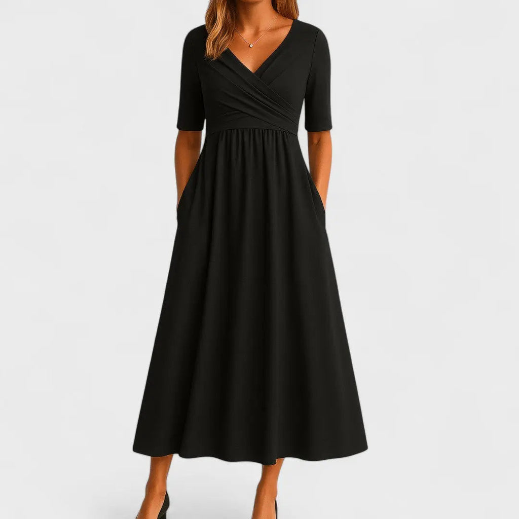elara chic summer dress with a-line silhouette for casual and formal wear