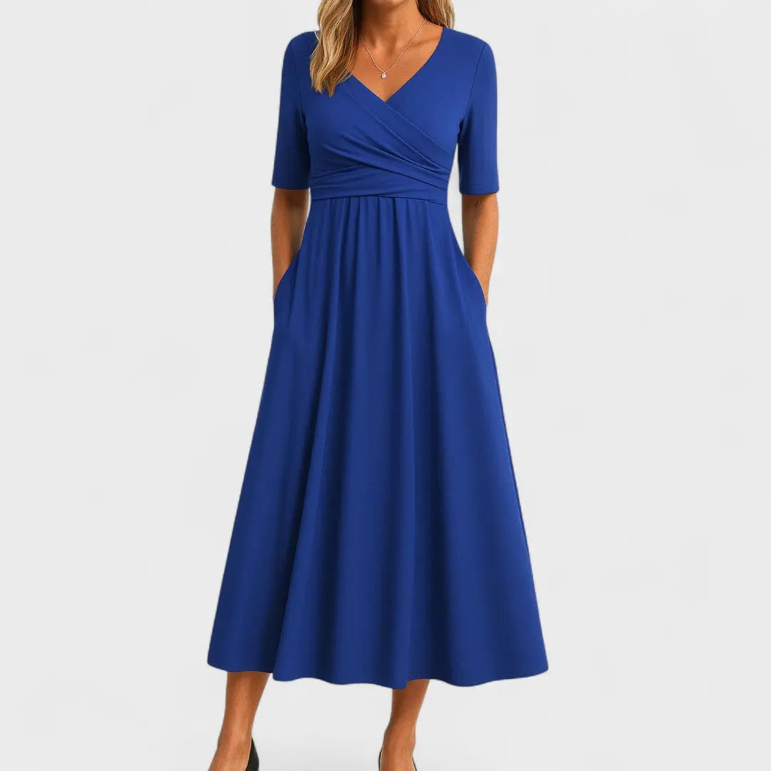 elara chic summer dress with a-line silhouette for casual and formal wear