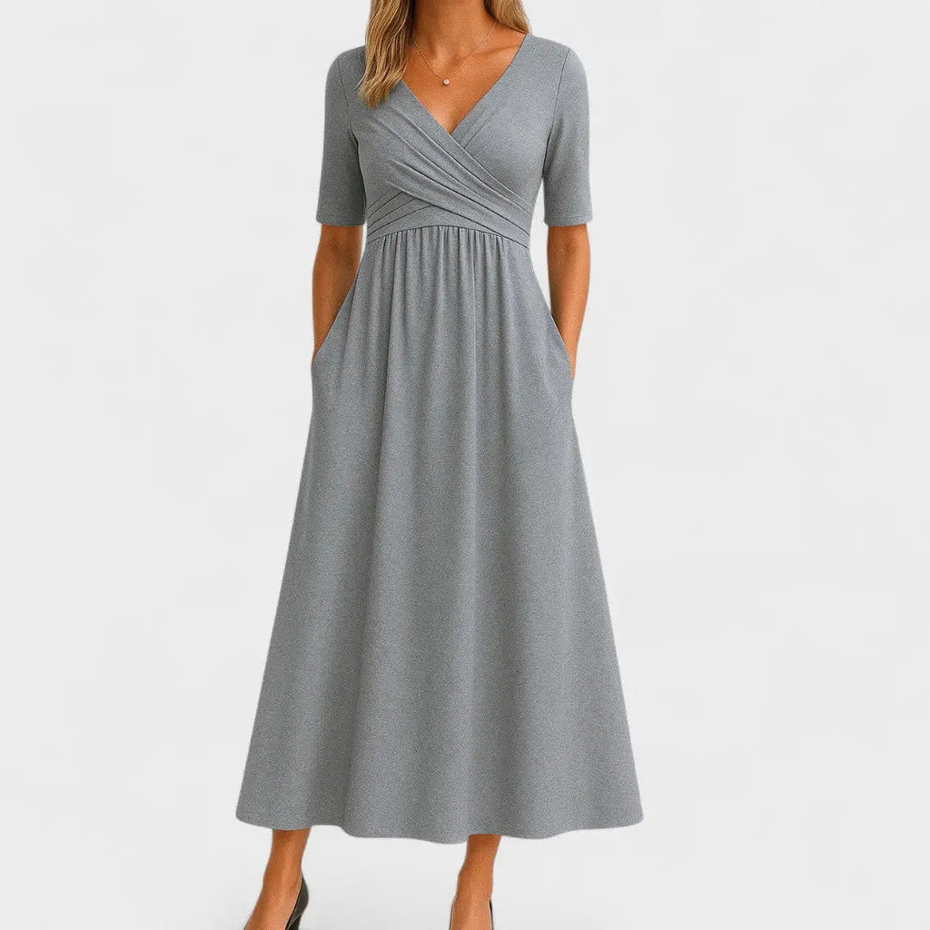 elara chic summer dress with a-line silhouette for casual and formal wear