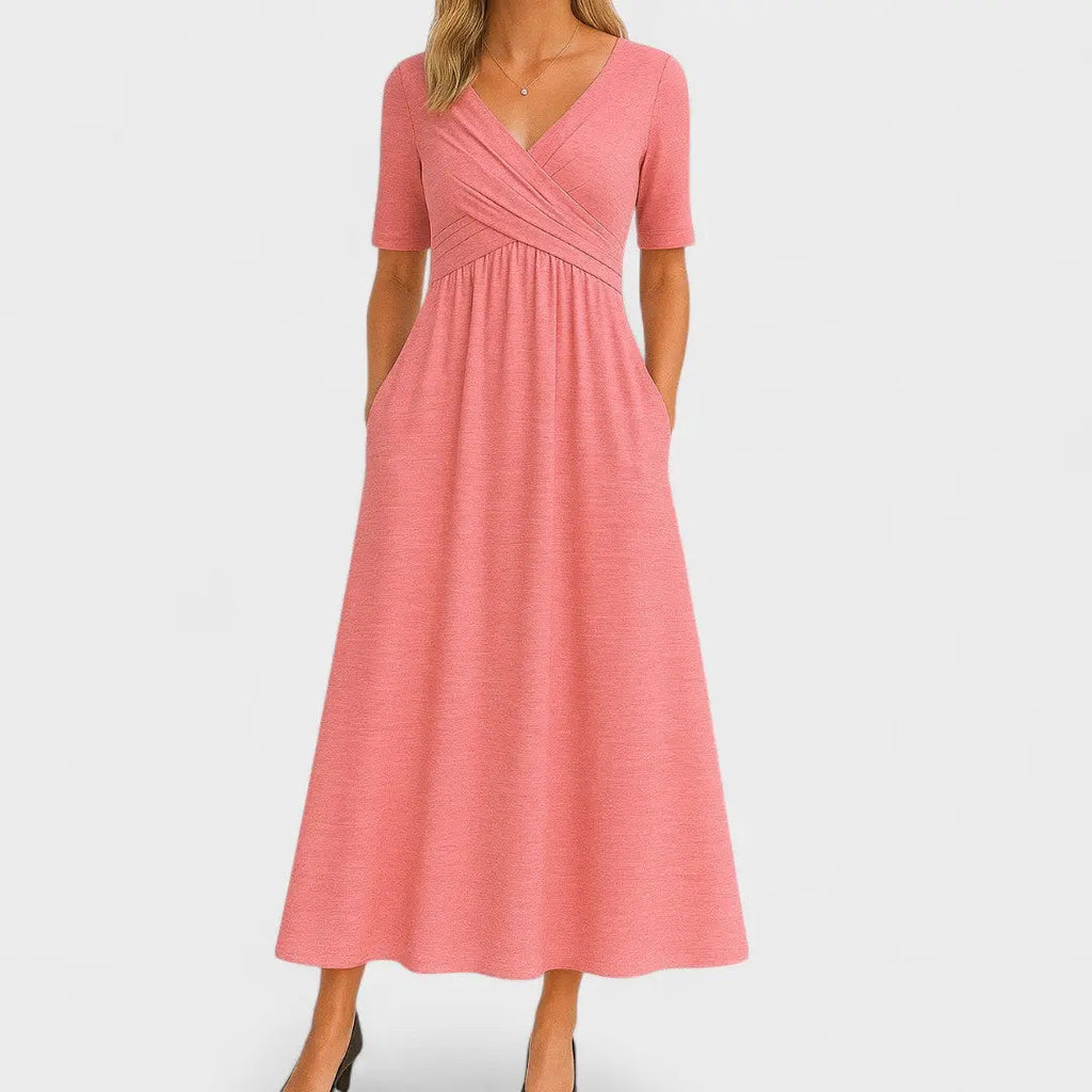 elara chic summer dress with a-line silhouette for casual and formal wear