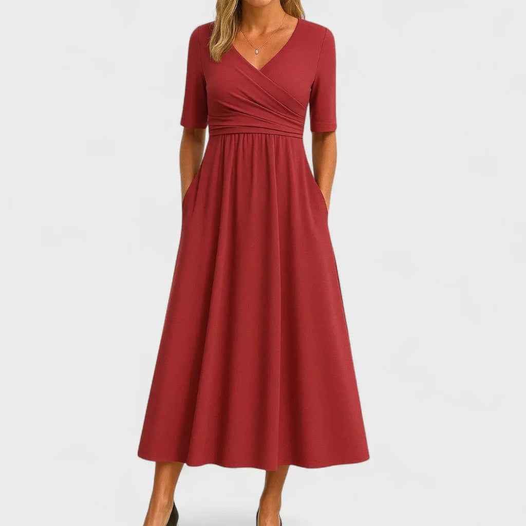 elara chic summer dress with a-line silhouette for casual and formal wear