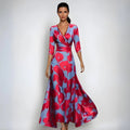 astra floral maxi dress with flattering silhouette for summer parties