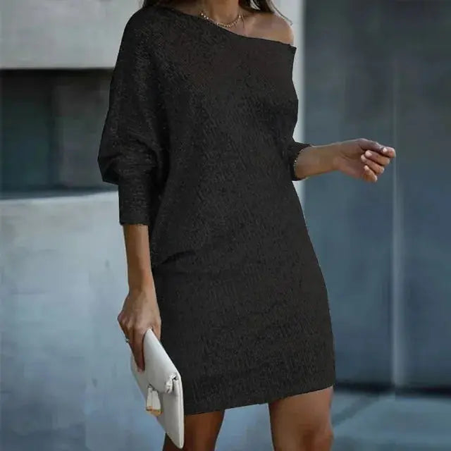novashine women's one shoulder shimmer mini dress for cocktail parties