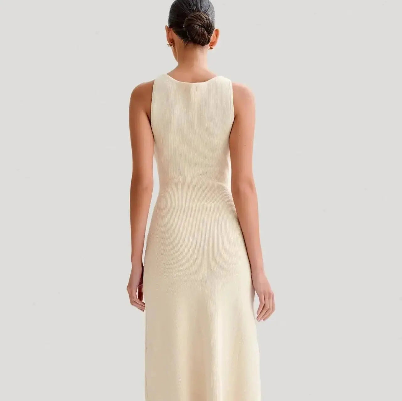 elara flattering a-line dress with gold accents for casual and formal occasions