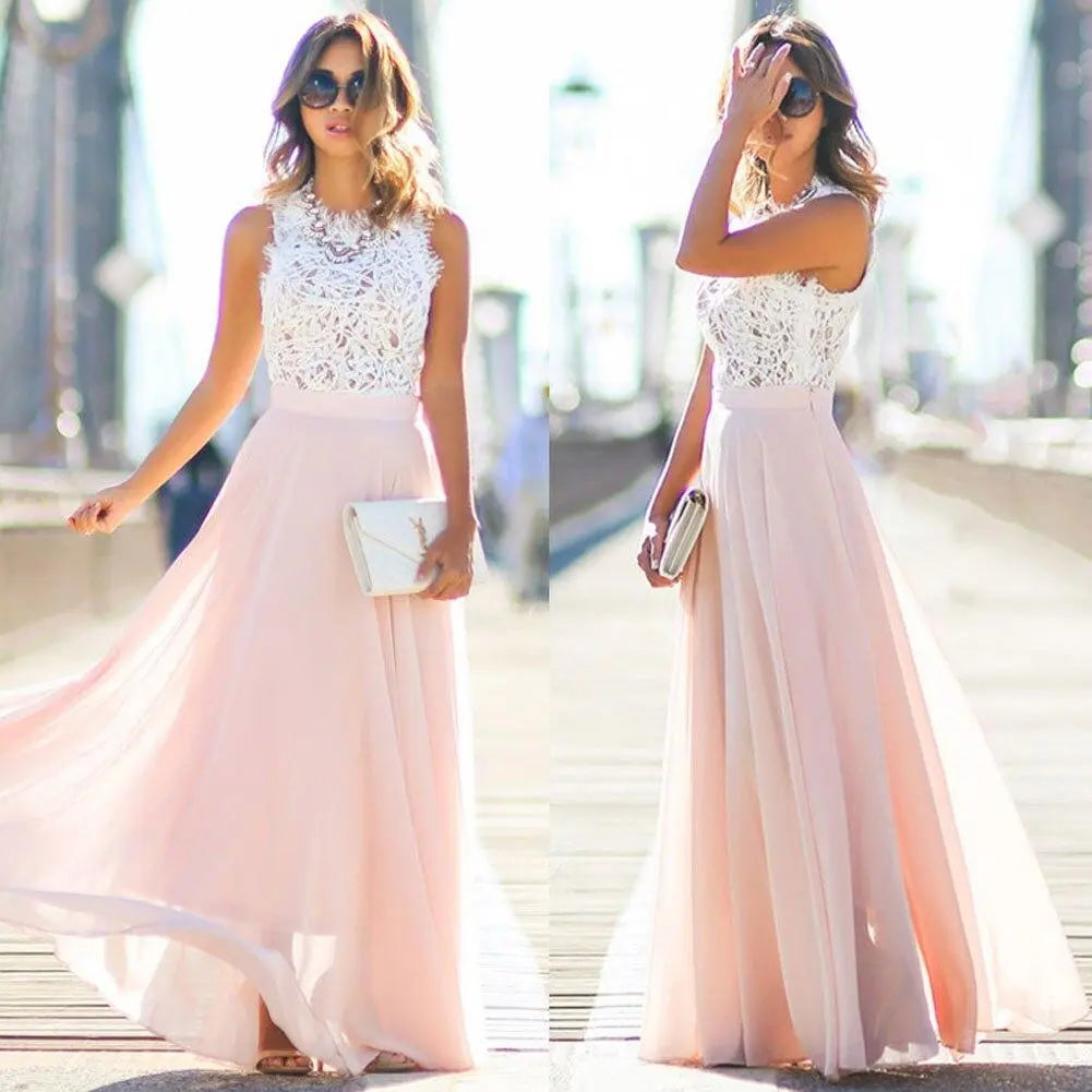 aveline elegant lace summer dress for weddings and formal occasions
