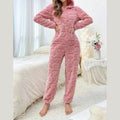 luna cozy women's fluffy jumpsuit for relaxing nights